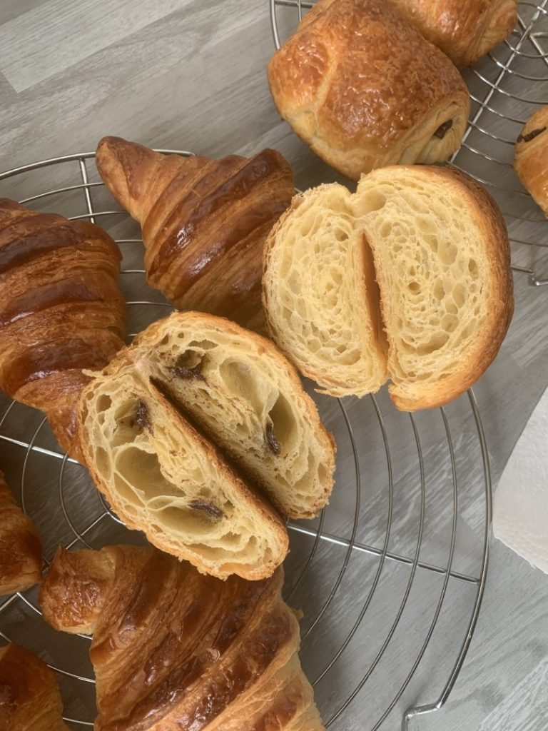 Croissants coupés