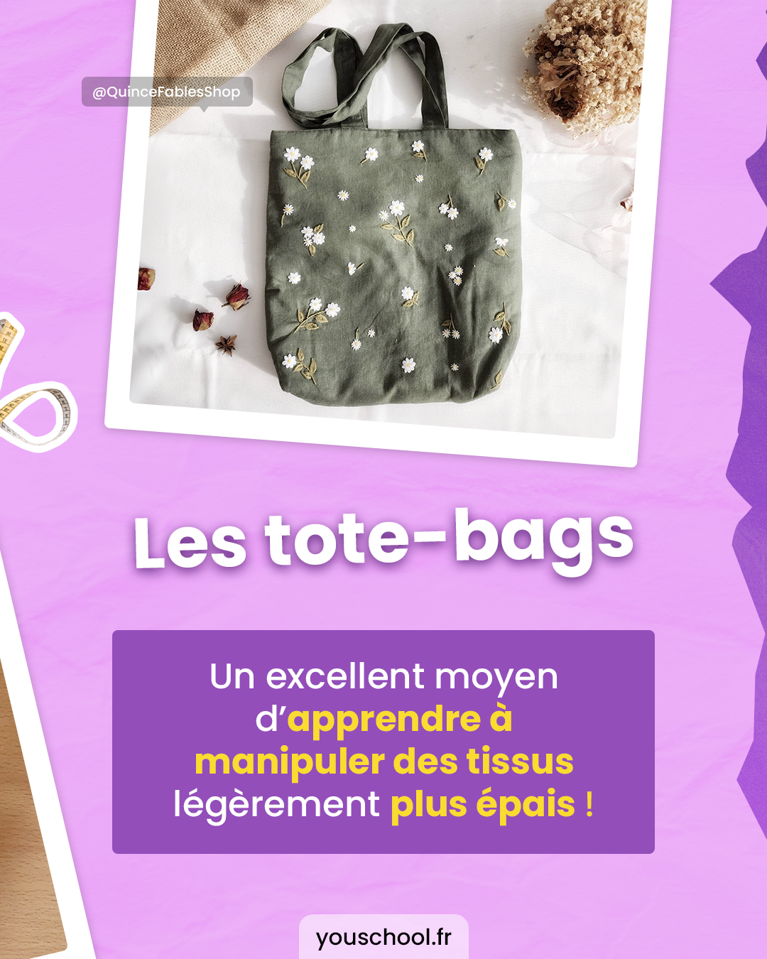 confectionner des totebag lorsqu'on est débutant en couture